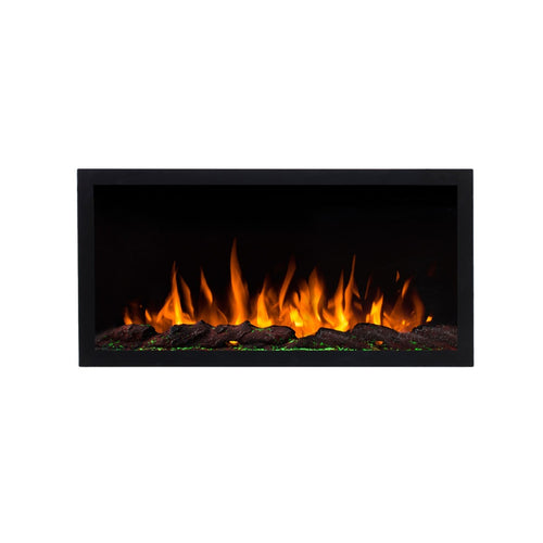 Focar electric liniar incorporabil 3D Aflamo Pride S92 Negru cu sunet