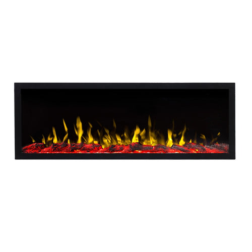 Focar electric liniar incorporabil 3D Aflamo Pride S153 Negru cu sunet