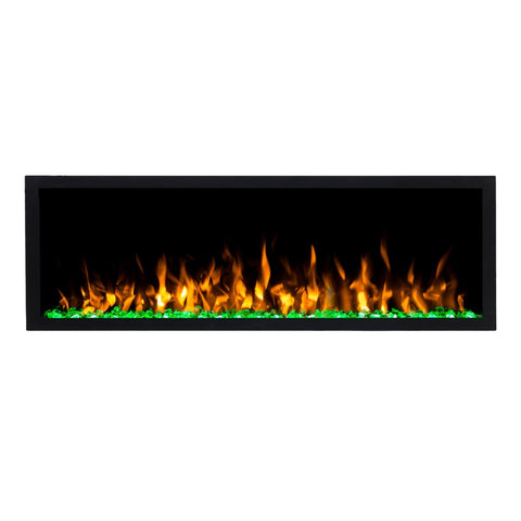 Focar electric liniar incorporabil 3D Aflamo Pride S165 Negru cu sunet
