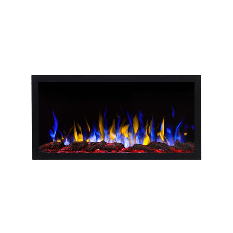 Focar electric liniar incorporabil 3D Aflamo Pride S92 Negru cu sunet