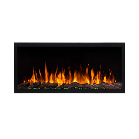 Focar electric liniar incorporabil 3D Aflamo Pride S115 Negru cu sunet