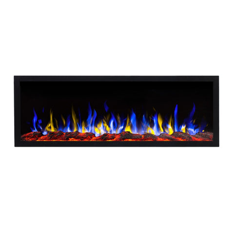 Focar electric liniar incorporabil 3D Aflamo Pride S153 Negru cu sunet