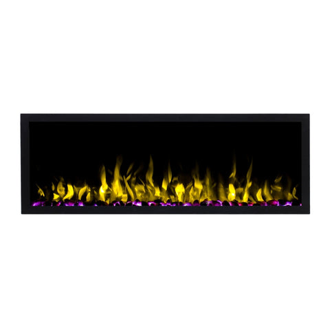 Focar electric liniar incorporabil 3D Aflamo Pride S153 Negru cu sunet