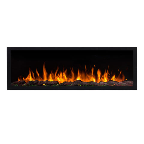 Focar electric liniar incorporabil 3D Aflamo Pride S165 Negru cu sunet