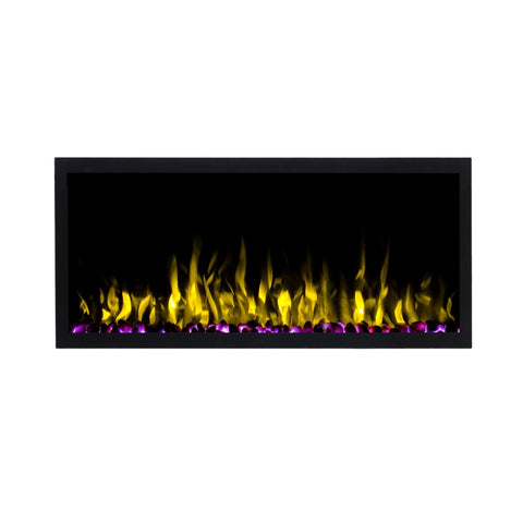 Focar electric liniar incorporabil 3D Aflamo Pride S115 Negru cu sunet