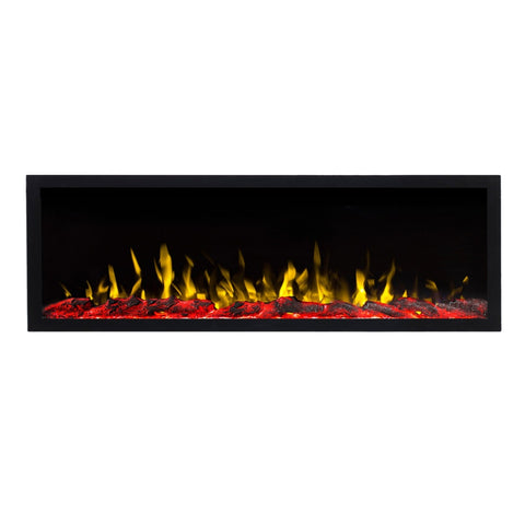 Focar electric liniar incorporabil 3D Aflamo Pride S165 Negru cu sunet