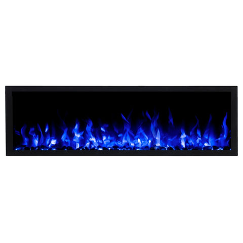 Focar electric liniar incorporabil 3D Aflamo Pride S183 Negru cu sunet