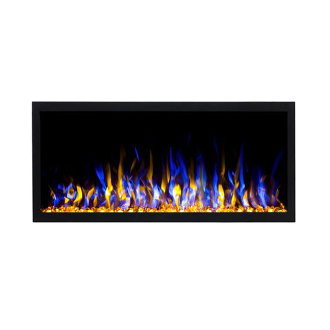 Focar electric liniar incorporabil 3D Aflamo Pride S115 Negru cu sunet