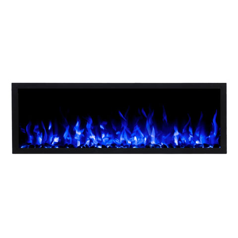 Focar electric liniar incorporabil 3D Aflamo Pride S165 Negru cu sunet