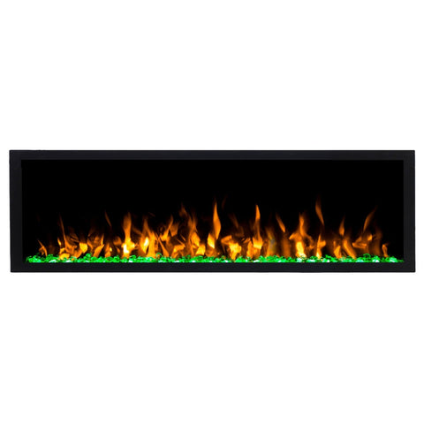Focar electric liniar incorporabil 3D Aflamo Pride S183 Negru cu sunet