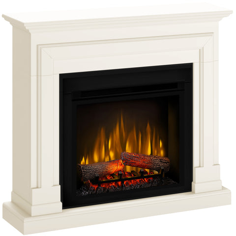 Semineu electric Barcelona vanilie SLIM LINE cu focar electric 3D Dimplex Optiflame XHD23 si sunet