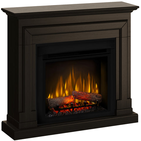 Semineu electric Barcelona wenge SLIM LINE cu focar electric 3D Dimplex Optiflame XHD23 si sunet