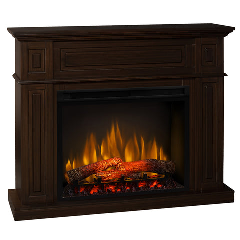 Semineu electric Torino Wenge cu focar electric 3D Dimplex Optiflame XHD28 si sunet