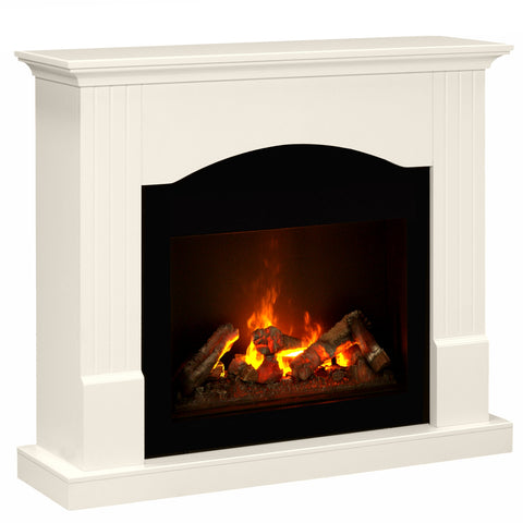 Semineu electric Nisa Vanilie/Negru cu focar electric 3D Dimplex Optiflame CH600 H si sunet
