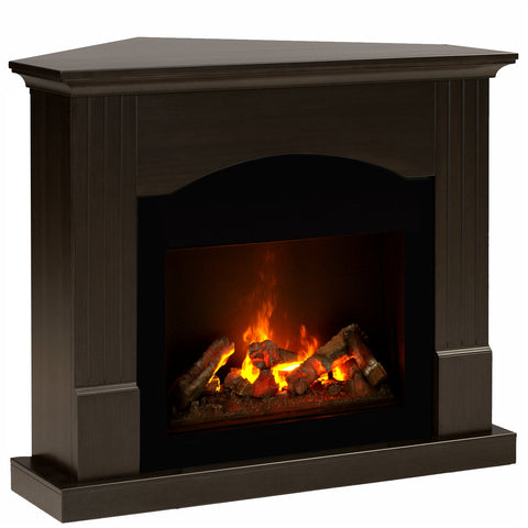 Semineu electric Nisa Drept/Colt Wenge cu focar electric 3D Dimplex Optiflame CH600 H si sunet