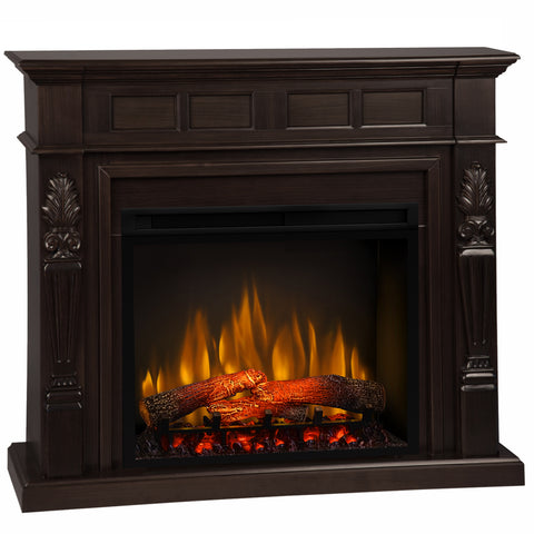Semineu electric Torchiere Wenge cu focar electric 3D Dimplex Optiflame XHD28 si sunet