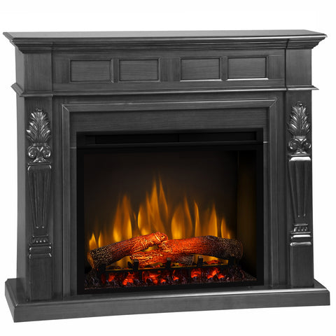 Semineu electric Torchiere Ash Grey cu focar electric 3D Dimplex Optiflame XHD28 si sunet