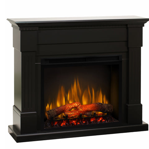 Semineu electric Essex Negru cu focar electric 3D Dimplex Optiflame XHD28 si sunet