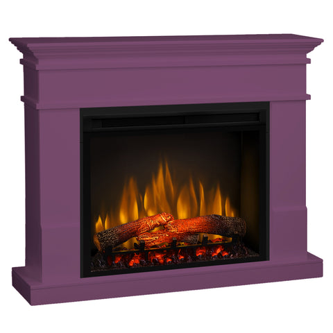 Semineu electric Lisabona Lilac cu focar electric 3D Dimplex Optiflame XHD28 si sunet