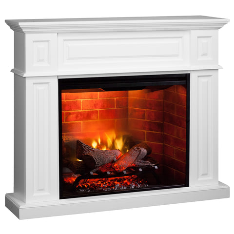 Semineu electric Torino Premium Alb cu focar electric 3D Dimplex Revillusion 30" si sunet