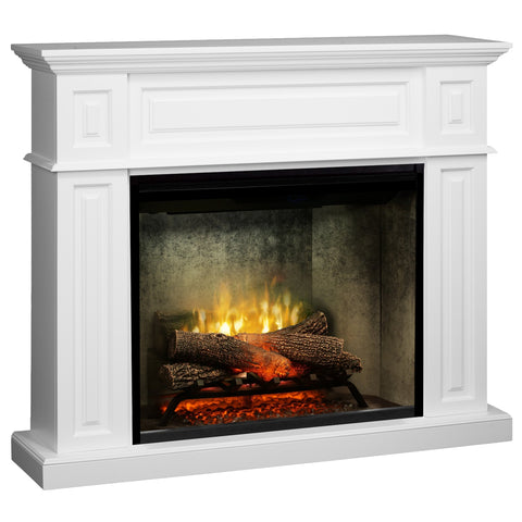 Semineu electric Torino Premium Alb cu focar electric 3D Dimplex Revillusion Concrete 30" si sunet