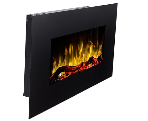 Focar electric liniar 3D Aflamo Albion 33 Negru cu sunet