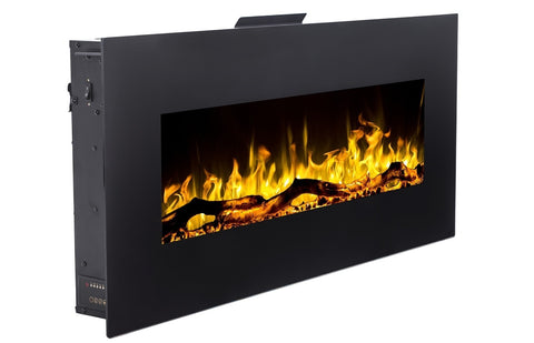 Focar electric liniar 3D Aflamo Albion 42 Negru cu sunet