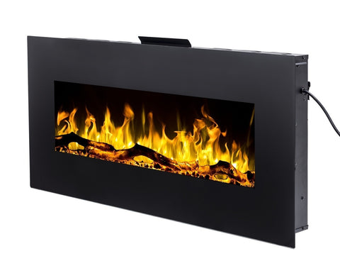 Focar electric liniar 3D Aflamo Albion 42 Negru cu sunet