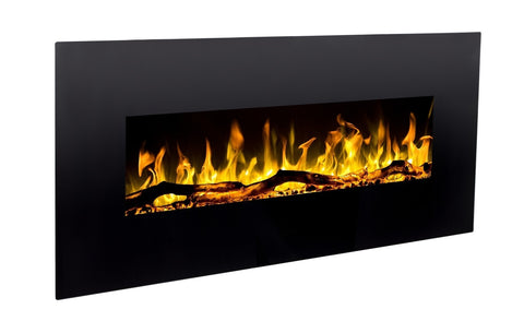 Focar electric liniar 3D Aflamo Albion 50 Negru cu sunet