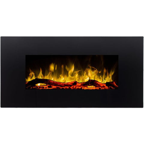 Focar electric liniar 3D Aflamo Albion 33 Negru cu sunet