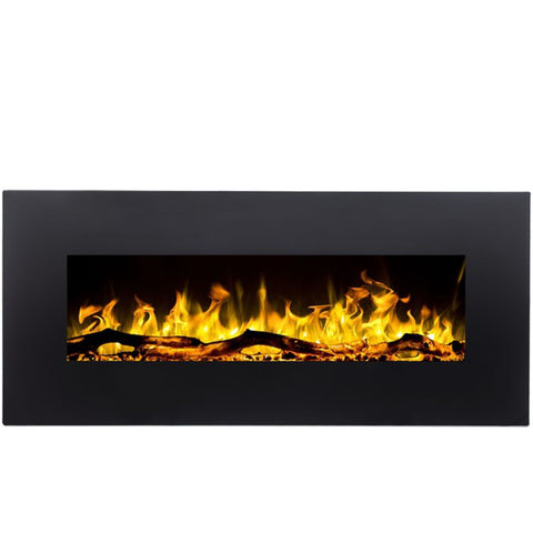 Focar electric liniar 3D Aflamo Albion 42 Negru cu sunet