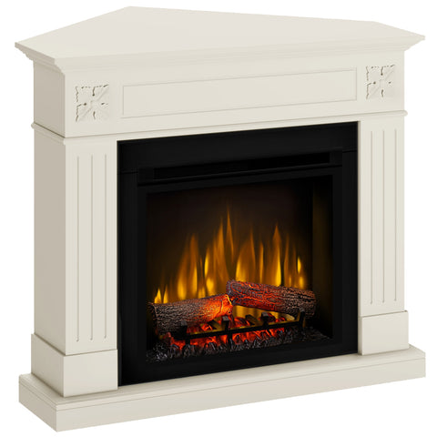 Semineu electric London Drept/Colt Antichizat cu focar electric 3D Dimplex Optiflame XHD23 si sunet