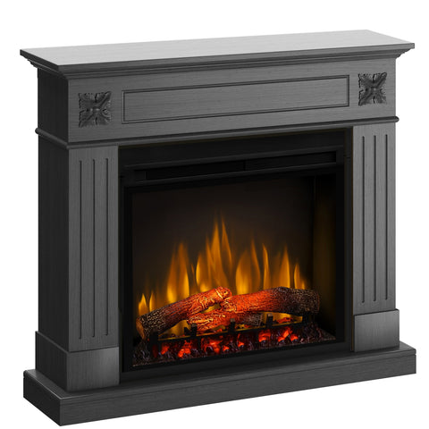 Semineu electric London Ash Grey cu focar electric 3D Dimplex Optiflame XHD28 si sunet