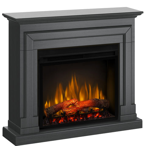 Semineu electric Barcelona Ash Grey cu focar electric 3D Dimplex Optiflame XHD28 si sunet