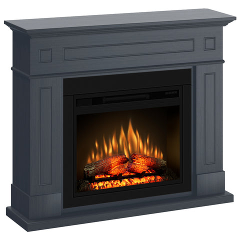 Semineu ECOFLAME PRO - Aspen 110.30.95 ash grey, incalzire infrared, teme de culoare, flacara 3D si sunet