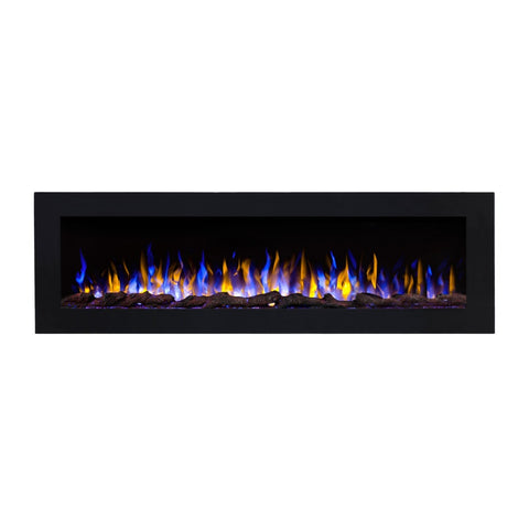 Focar electric liniar incorporabil 3D Aflamo Pride B140 Negru cu sunet