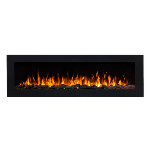 Focar electric liniar incorporabil 3D Aflamo Pride B166 Negru cu sunet