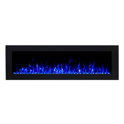 Focar electric liniar incorporabil 3D Aflamo Pride B166 Negru cu sunet