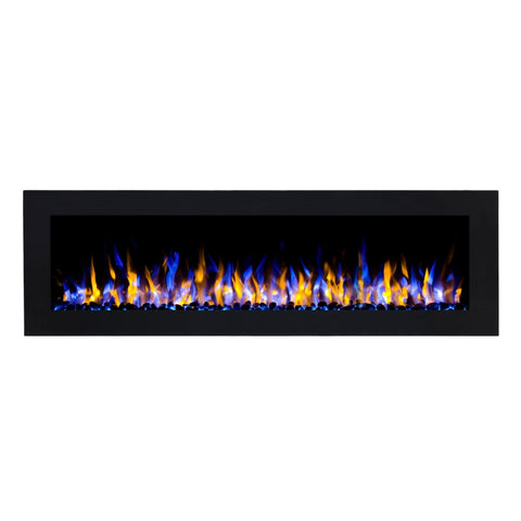 Focar electric liniar incorporabil 3D Aflamo Pride B166 Negru cu sunet