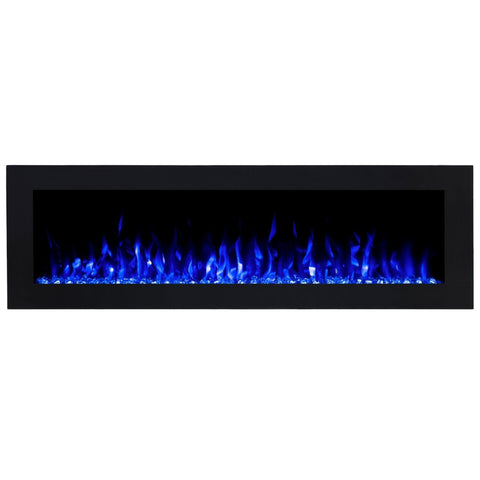Focar electric liniar incorporabil 3D Aflamo Pride B178 Negru cu sunet