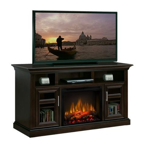 Comoda TV cu Semineu electric Bailey Wenge cu focar Dimplex Optiflame XHD28 si sunet