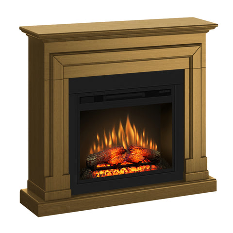 Semineu ECOFLAME PRO - Barcelona oak, flacara 3D de 23 inci cu teme de culoare, incalzire infrared si sunet