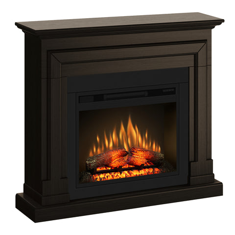 Semineu ECOFLAME PRO - Barcelona wenge, flacara 3D de 23 inci cu teme de culoare, incalzire infrared si sunet