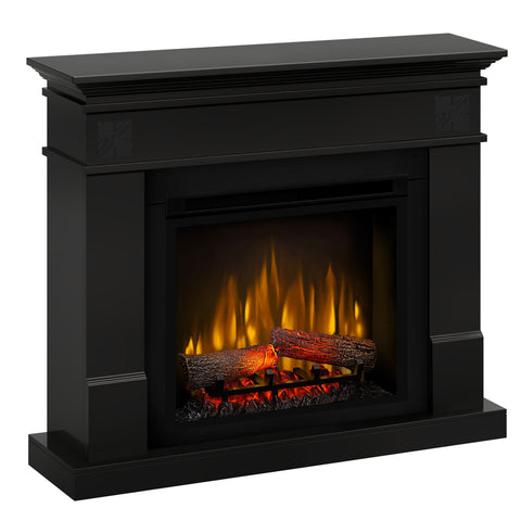 Semineu electric Lisabona Flower Negru cu focar electric 3D Dimplex Optiflame XHD23 si sunet