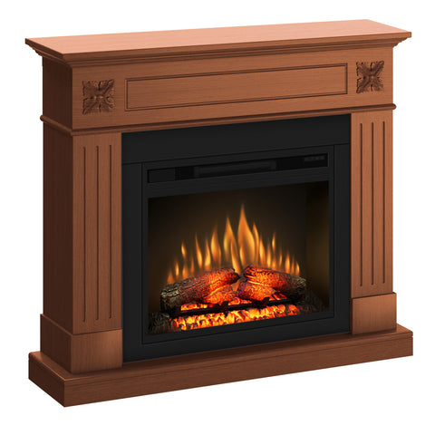 Semineu London 110.30.95 cires + focar ECOFLAME 23", incalzire infrared, teme de culoare, flacara 3D si sunet