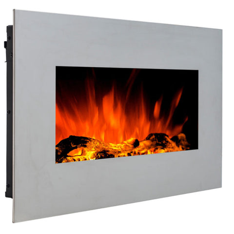 Focar electric liniar 3D Aflamo Albion 42 Silver cu sunet