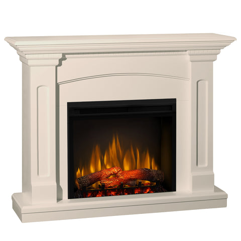 Semineu electric Alabaster Antichizat cu focar electric 3D Dimplex Optiflame XHD28 si sunet