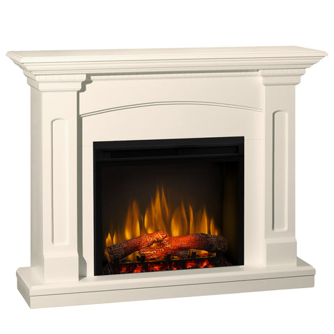 Semineu electric Alabaster Vanilie cu focar electric 3D Dimplex Optiflame XHD28 si sunet