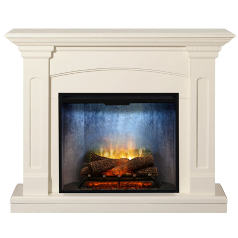 Semineu electric Alabaster Vanilie cu focar electric 3D Dimplex Revillusion Concrete 30 si sunet