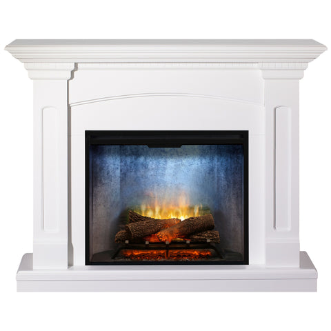 Semineu electric Alabaster Alb cu focar electric 3D Dimplex Revillusion Concrete 30 si sunet